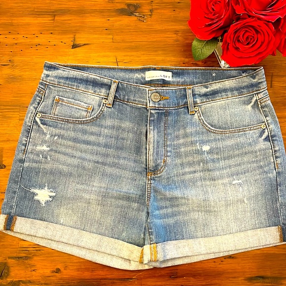 Loft cut-off denim shorts - Picture 2 of 6